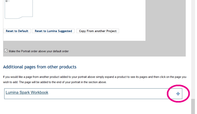 portrait page order wizard spark workbook highlighted