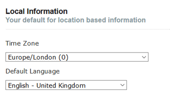 practitioner personal details - local information